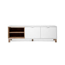 Porta TV Menorca 56A bianco rovere naturale 149,6x35x50 h