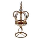 Portacandele in Metallo oro cm 17x17xh38