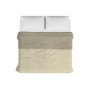 Trapuntino Estivo Double Face Effetto Water Washed in Poliestere Crema e Sabbia Varie Misure