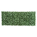 Arella Siepe Sintetica Artificiale 2,4x1m per Balcone e Giardino Foglie Verde Scuro