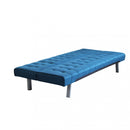 Divano Letto Barry 178x80x71 cm in Tessuto Blu melange