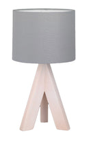 Lampada da Tavolo da Interno Attacco E14 in Legno naturale Legno