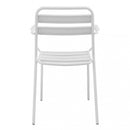 Poltrona Bristol Impilabile 51x52x81 h cm in Acciaio Bianco