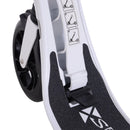 Monopattino per Ragazzi Pieghevole Regolabile 95-105 cm Bianco e Nero 