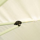Gazebo da Giardino 3x6m in Acciaio Pieghevole con Zanzariere Beige 