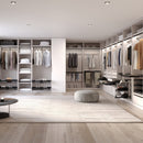 Kit Cassetto Organizzatore e Telaio per Armadio 900 mm in Alluminio e Plastica Emuca Nero