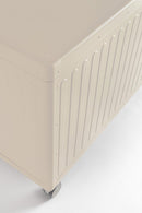 Baule Contenitore da Esterno 182x89,4x70h cm Apertura Facile e Ruote in Alluminio Ocean L Seta 