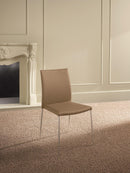 Set 4 Sedie 41,5x44xH85 cm in Similpelle Minnie Marrone