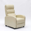 Poltrona Relax Reclinabile Manuale 69x91x102 cm in Similpelle Beige
