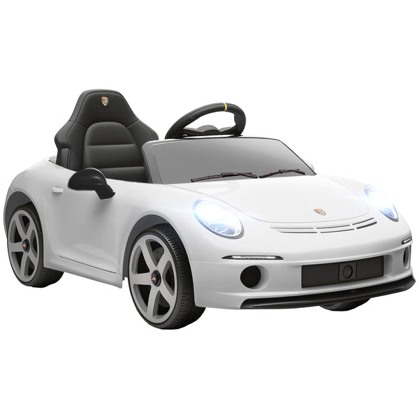 Macchina per Bambini 3-5 Anni con Licenza Ufficiale RUF GT Telecomando Cintura di Sicurezza e Musica Bianco acquista