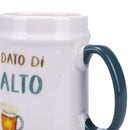 Boccale Birra Ø8x13 cm in New Bone China VdE Tivoli 1996 Le Travisate Bianco