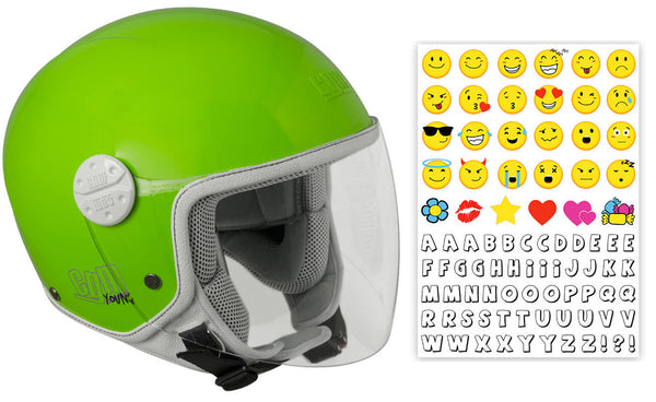 prezzo Casco Demi-Jet per Bambini Visiera Lunga CGM Varadero Smile 206S Verde