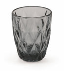 Set 6 Bicchieri Ø8x10 cm in Vetro Villa d'Este Home Tivoli Quarzo Grigio