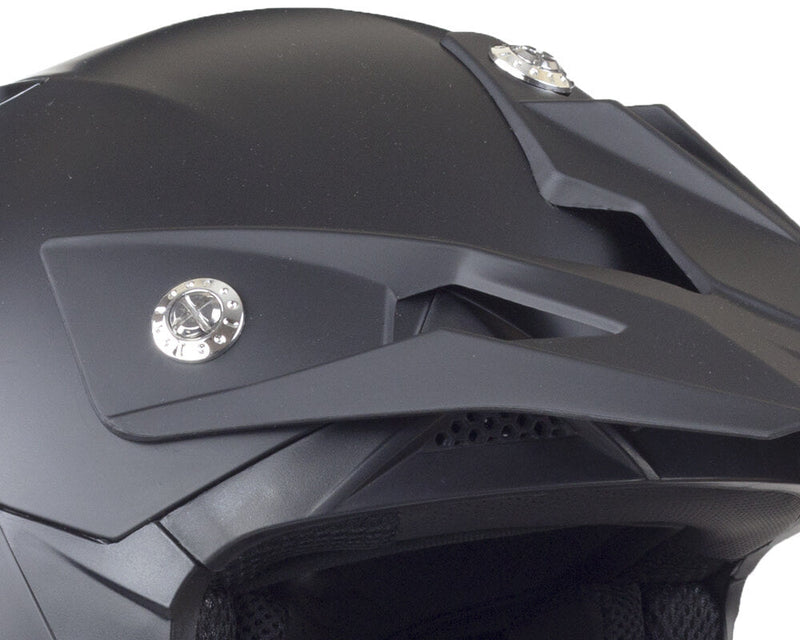 Casco Integrale per Bambino da Moto Cross CGM 209A Rocky Nero Opaco Varie Misure