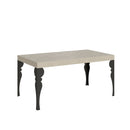 Tavolo Allungabile 160-264x90x77 cm Paxon Cashmere Telaio Antracite 