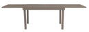 Tavolo Allungabile da Giardino 135/270x90x75 cm Montecatini in Alluminio Tortora