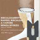 Ferro da Stiro Verticale a Vapore 1800W con Serbatoio 1.8L e Altezza Regolabile  Oro     