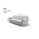 Copridivano Elasticizzato in Poliestere Iris Marrone Varie Misure