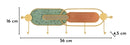 Appendiabiti da Muro Apollo 56x4,5x16 cm in Metallo Multicolor      