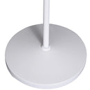 Lampada da Terra Bianca Paralume Regolabile in Metallo e Legno 