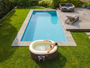 Vasca Idromassaggio da Esterno Gonfiabile Riscaldata 2 Posti 190x120x65 cm Ease.Zone Marrone