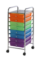 Carrellino Multiuso in Acciaio 8 Cassetti Colorati Tosini YJ831C