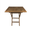 Tavolo Pieghevole Quadrato per Giardino Burraco 80x80 cm Salvaspazio in Teak