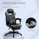 Sedia Poltrona Presidenziale da Ufficio 64x62x114-124 cm in Similpelle Nero