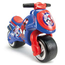 Moto Cavalcabile per Bambini 18-36 mesi a Spinta Marvel Spidey 69x27,5x49 cm fino a 30 kg con Maniglia di Trasporto Blu 