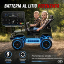 Auto Elettrica per Bambini Fuoristrada Toyota FJ 2 Posti 24 V 122x86x88 cm con Porte Apribili in PP e Metallo Verde Scuro      