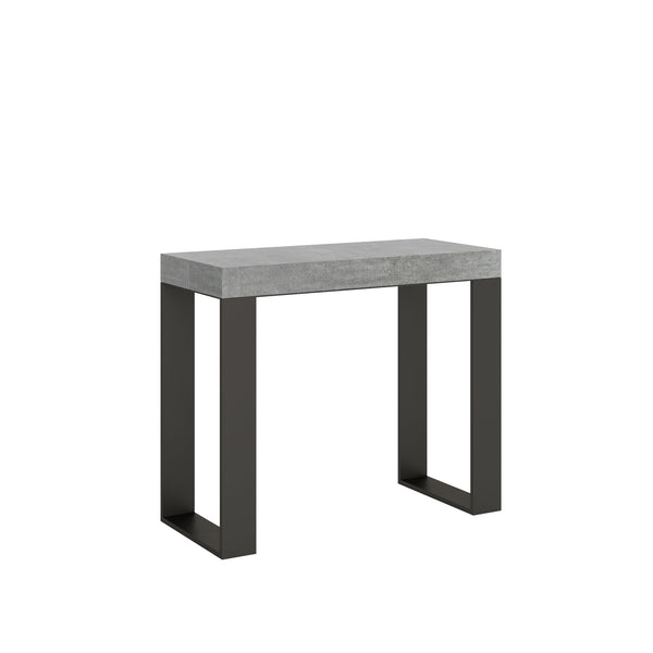 Consolle Allungabile 90-300x40x77 cm in Nobilitato Grigio sconto
