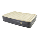 Materasso Queen Doppio Gonfiabile Floccato da Campeggio 203x157x47cm Jilong Beige