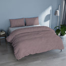 Copripiumino con Sacco e Federe Linea Water Washed Rosa Antico