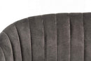 Set 2 Sedie 53x57x81,5h cm Queen Velvet Grigio Cadetto 