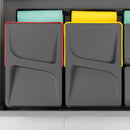 Pattumiera Differenziata 2 Contenitori per Cassettone 31,2x21,6 cm H21,6 cm Emuca Grigio antracite
