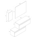 Mobile da Bagno sospeso Ibiza 16 Tabacco Scuro TFT