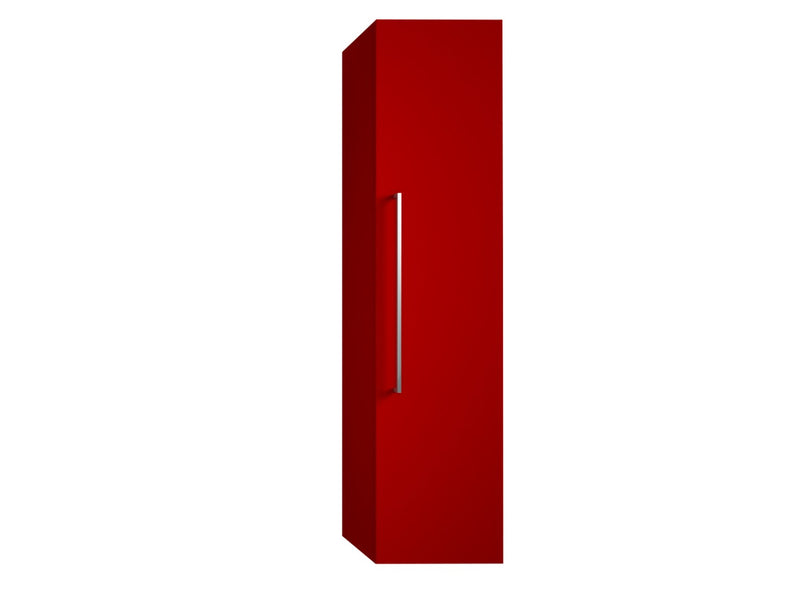 Mobile da Bagno a Colonna 1 Anta in Melaminico 35x32x160cm TFT Samoa Rosso