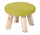 Pouf in Tessuto e Legno di Pino 29x29x20 cm Fumer Jimmy Verde