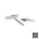 Supporto a Scomparsa Phantom per Mensola in Legno Imballo 1 Set Zincato Bianco Acciaio Emuca