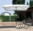 Ombrellone da Giardino 3x2 m Palo Ø38 mm in Alluminio con Manovella Vorghini Stem Antracite e Ecrù