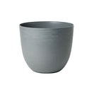 Vaso Rotondo Indoor e Outdoor Tera con Riserva D'acqua Over Fog Ø38 cm in Plastica Grigio 