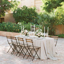 Set Tavolino e 2 Sedie Pieghevoli da Giardino Bistrot Nero