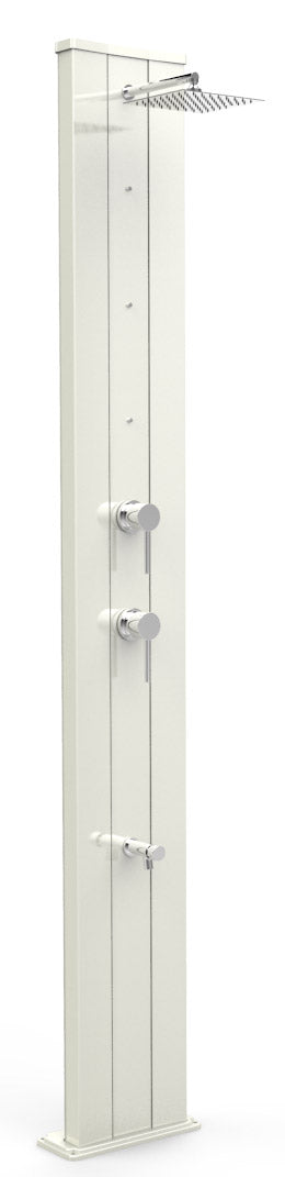 acquista Doccia Solare da Giardino Miscelatore Nebulizzatore e Lavapiedi Arkema Dada S Top Line Perla Bianca