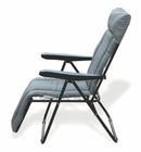 Sedia Sdraio Reclinabile Pieghevole Soriani Madrid Grigia