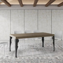 Tavolo Allungabile 180-284x90x77 cm Paxon Tortora Telaio Antracite 