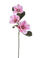 Set 4 Magnolie Real Touch Artificiali Altezza 72 cm Rosa