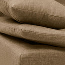 Divano Letto 190x83x93 cm in Microfibra Beige