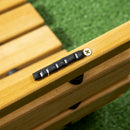 Passerella per Giardino a Doghe 185x60 cm Arrotolabile in Legno di Abete Giallo 