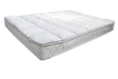 Topper Trapuntato Imbottito Matrimoniale con Elastici Trapuntato Fancy Bianco
