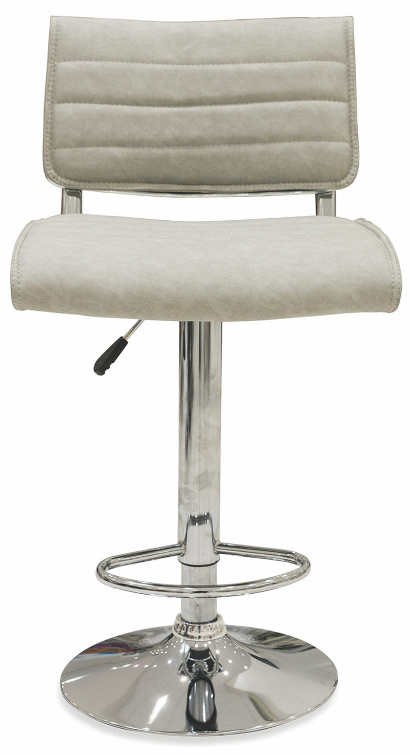 Sgabello 91x44x51 cm in Similpelle Soriani Grigio